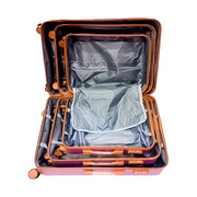 Goodday ABS 29'' 3-piece pink hard-shell suitcase set – all three sizes