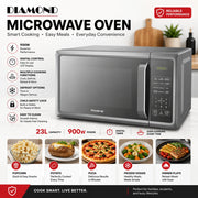 Diamond 23L 900W Digital Microwave Oven