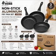 Condere Home MLH-256312 3-Piece Non-Stick Fry Pan Set