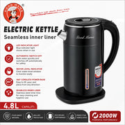 Good Mama GES-K6 4.8L Electric Kettle - Black, 2000W