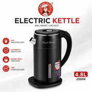 Good Mama GES-K6 4.8L Electric Kettle - Black, 2000W