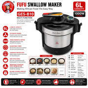 Good Mama GES-B10 6L Fufu Swallow Maker - 1000W