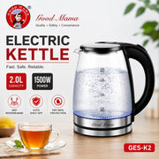 Good Mama GES-K2 2L Glass Electric Kettle - 1500W
