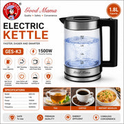 Good Mama GES-K3 1.8L Glass Electric Kettle - 1500W